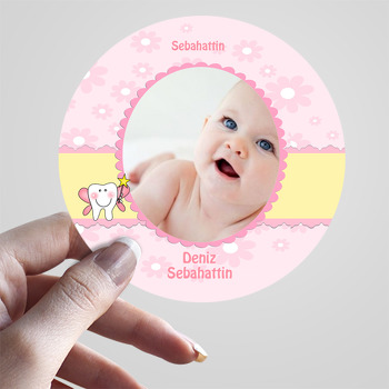 Kız Bebekler İçin Diş Buğdayı Sticker