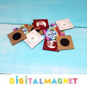 Ahşap Kare Magnetler