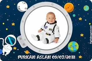 Astronot Temalı Doğum Günü Konsepti