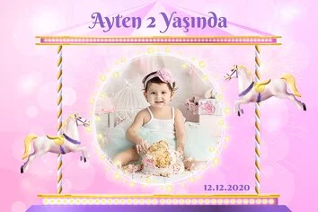 Atlıkarınca Pembe Temalı Parti Konsept