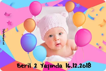 Balon ve Confetti Temalı Doğum Günü Konsepti