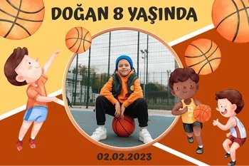 Basketbolcu Temalı Doğum Günü Konsepti