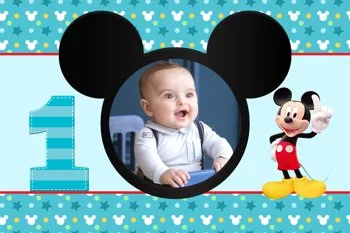 Bir Yaş Mickey Mouse Temalı Parti Konsept