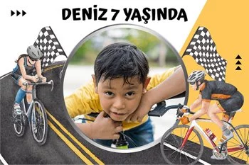 Bisikletçi Temalı Parti Doğum Günü Konsept