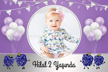 Böğürtlen Temalı Doğum Günü Konsepti