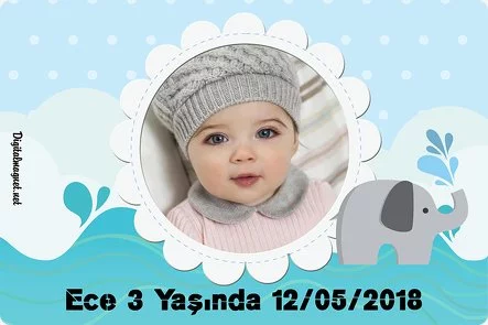 Bulut ve Fil Temalı Doğum Günü Konsepti