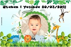 Çiçekli Safari Temalı Doğum Günü Konsepti