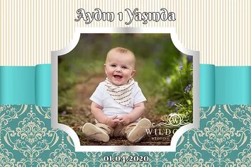 Damask Yeşil ve Krem Çizgiler Temalı Parti Konsept