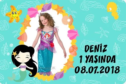 Deniz Kızı Temalı Doğum Günü Konsepti