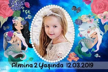 Deniz Kızı ve Okyanus Temalı Doğum Günü Parti Konsept