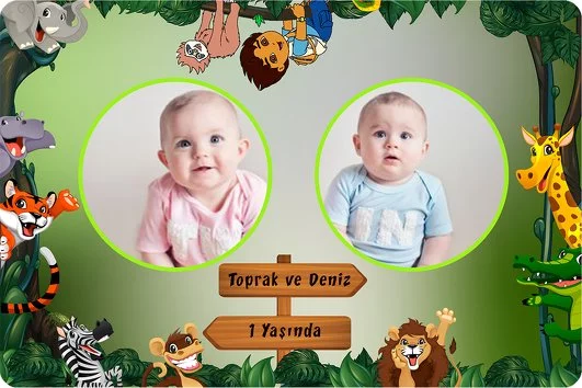 Diego Safari Temalı Doğum Günü Konsepti