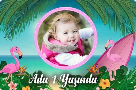 Flamingo Orman Temalı Doğum Günü Konsepti