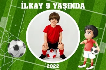 Futbol Sahası Temalı Doğum Günü Konsepti