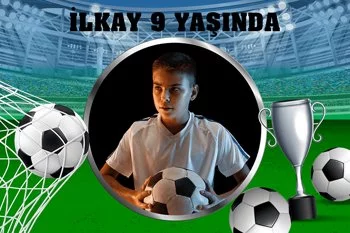 Futbolcu Kupa Temalı Doğum Günü Konsepti