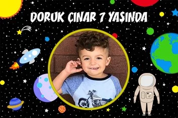 Gezegenler Temalı Doğum Günü Parti Konsept
