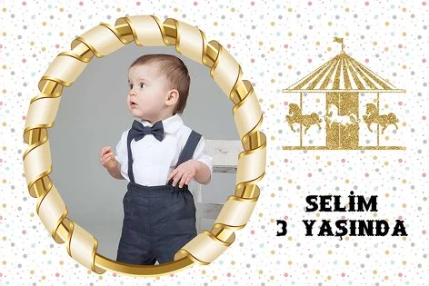 Gold Atlı Karınca Doğum Günü Konsepti