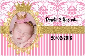 Gold Pink Damask Temalı Doğum Günü Konsepti
