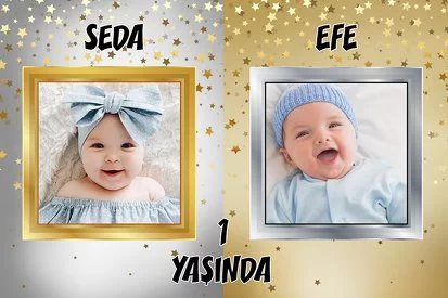 Gold Silver İkiz Temalı Parti Konsept