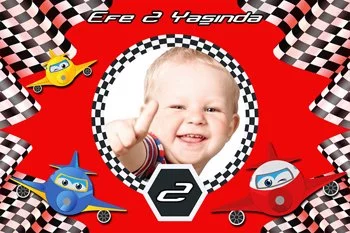 Harika Uçaklar Yarış Temalı Doğum Günü Konsepti