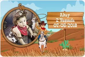 Hızlı Kovboy Temalı Doğum Günü Konsepti