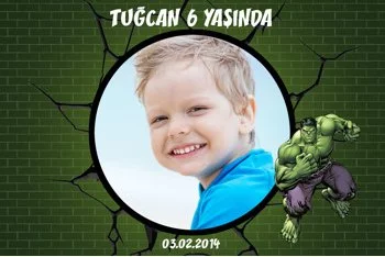 hulk Temalı Doğum Günü Parti Konsept