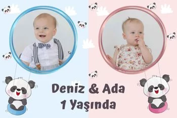 İkiz Panda Temalı Parti Konsept