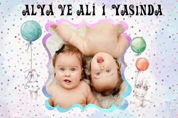 İkiz Tavşan Temalı Parti Konsept
