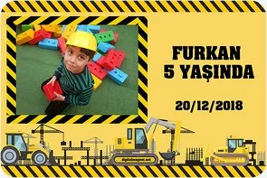 İş Makineleri Temalı  Doğum Günü Konsepti