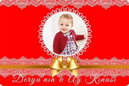 Kırmızı 6 Ay Kınası Temalı Konsept