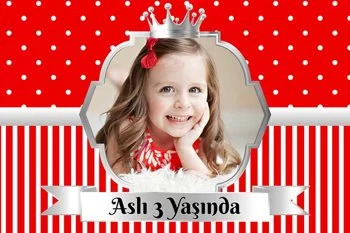 Kırmızı Beyaz Puantiye ile Gümüş Çerçeve Temalı Parti Konsepti