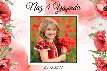 Kırmızı Gelincik Temalı Parti Konsept