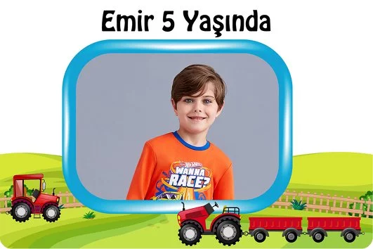 Kırmızı Traktör Temalı Doğum Günü Konsept