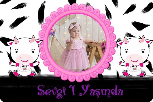 Kız İnek Temalı Doğum Günü Parti Konsepti