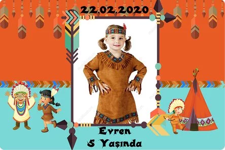 Kızılderililer Temalı Doğum Günü Konsepti