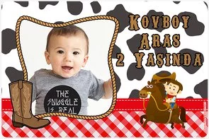 Kovboy Temalı Doğum Günü Konsepti