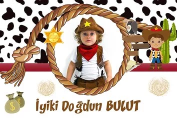 Kovboy Temalı Kız Parti Konsept