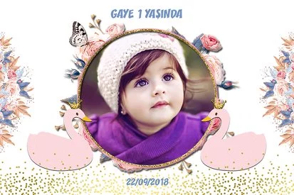 Kuğu Temalı Doğum Günü Parti Konsept