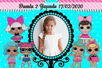 Lol Sürpriz Bebekler Pembe Mavi Temalı Parti Konsepti