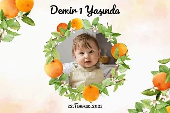 Mandalina Temalı Parti Konsept