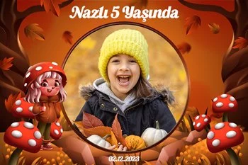 Mantar Kız Temalı Parti Konsept