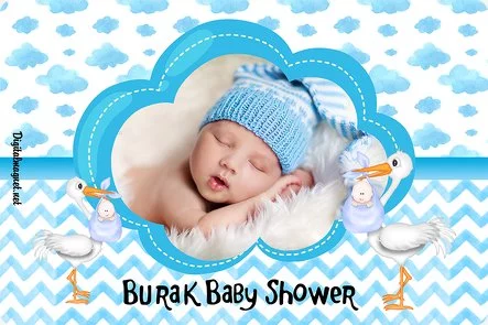 Mavi Bulut Temalı Baby Shower Parti Konsepti