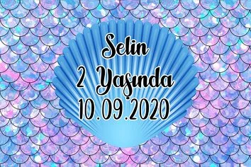 Mavi Deniz Kabuğu Temalı Parti Konsept