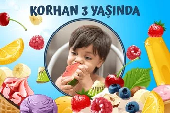 Meyveli Şekerlemeler Temalı Doğum Günü Konsepti 