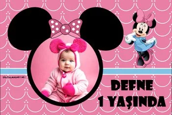 Minnie Mouse Temalı Doğum Günü Konsepti