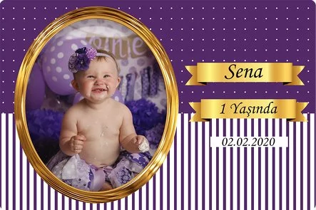 Mor Beyaz Gold Temalı Doğum Günü Parti Konsept