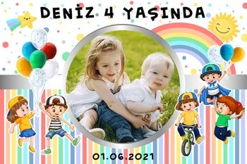 Neşeli Çocuklar Temalı Parti konsept