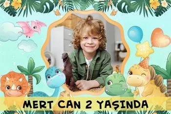 Neşeli Dinozorlar Temalı Parti Konsept