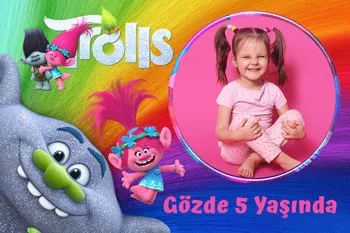 Neşeli Troller Temalı Doğum Günü Konsepti