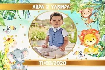 Orman Hayvanları Temalı Parti Konsept