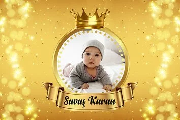 Parıltılı Gold Simli Tema Erkek Temalı Parti Konsept